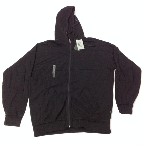 New CSG Men's Hoodie Sweatshirt Black Size XL - Picture 1 of 4
